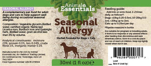 Seasonal Allergy Tincture 30ml